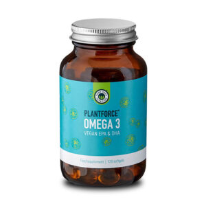 Wegańskie Omega 3 (DHA/EPA) Plantforce w kapsułkach (60 porcji)